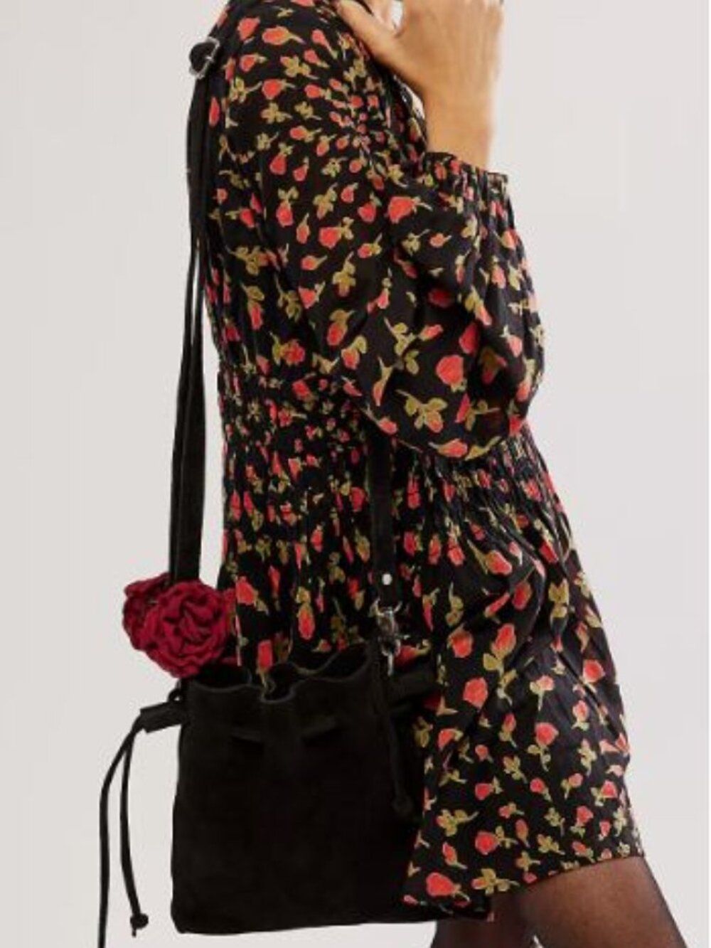 Free People Billie Suede Crossbody Bag